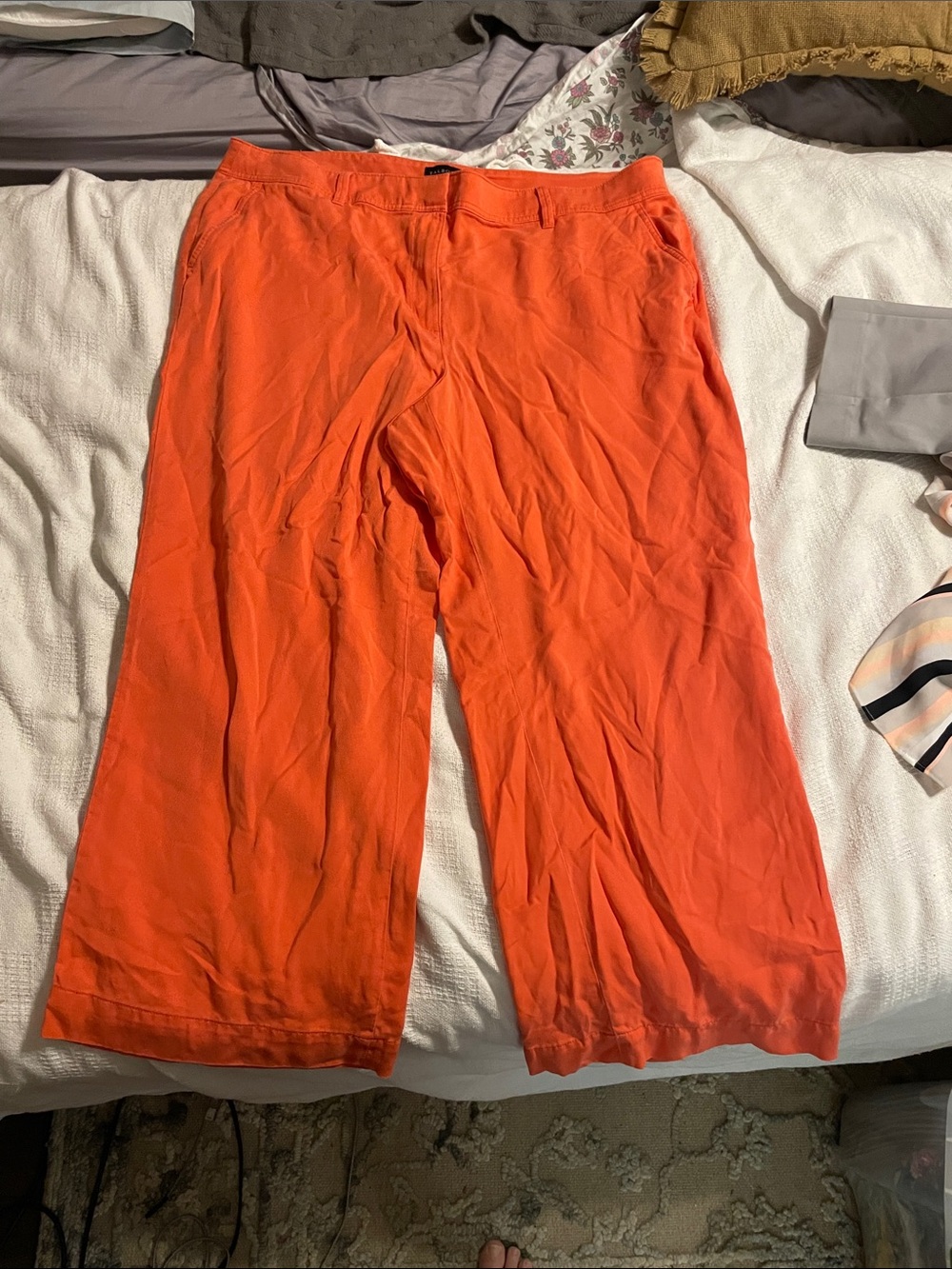Talbots Melon Wide-Leg Pants